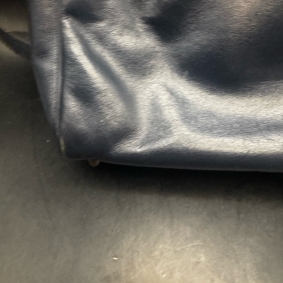 Etienne Aigner Shoulder Bag Blue Leather Crossbody Purse Handcrafted Vintage - Picture 3 of 16